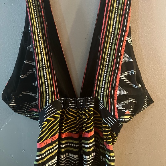 Elevenses by Anthropologie Tribal Print Jumpsuit Size 4/p C - Picture 9 of 10